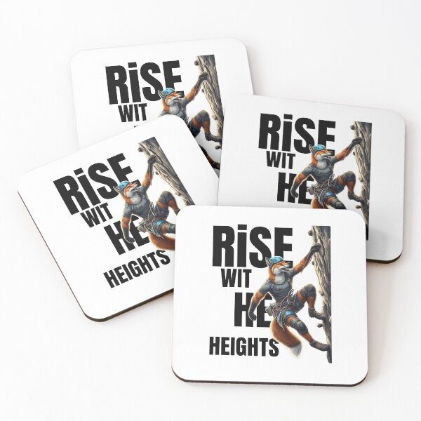 Item preview, Rise With the Heights – Fox Rock Climber Adventure Art designed and sold by JenniferCreaArte .