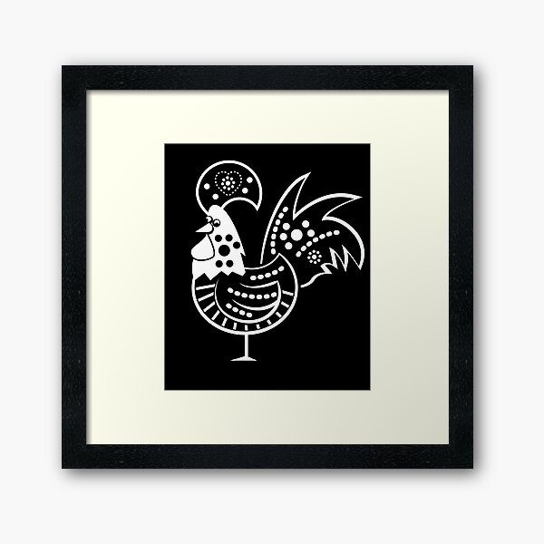 Portugal Rooster Barcelos Rooster Galo De Barcelos Framed Art Print
