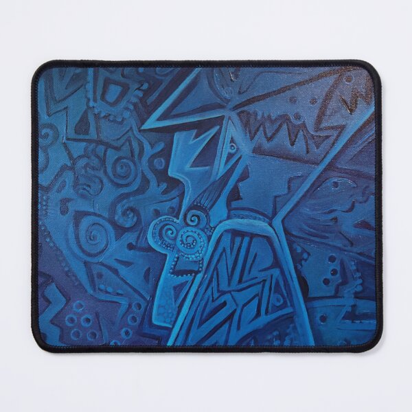 Item preview, Sans Comic – Abstract Alien Form in Blue Acrylic designed and sold by uniQuin.
