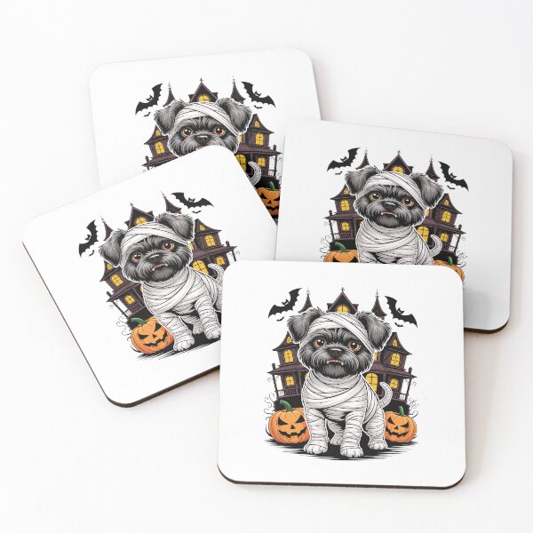 Item preview, Spooky Affenpinscher Halloween Mummy Dog designed and sold by TheAnimalZ00.