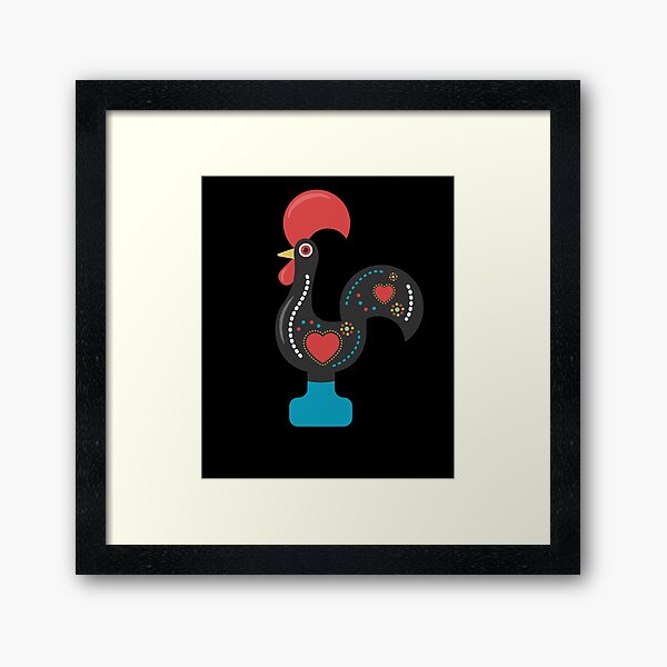 Coq De Barcelos Rooster Of Portugal Galo de Barcelos Framed Art Print