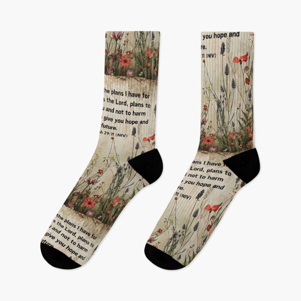 Item preview, Jeremiah 29:11 – Scripture Art with Wildflowers | Faith & Hope Christian Decor designed and sold by WHDProduction45.