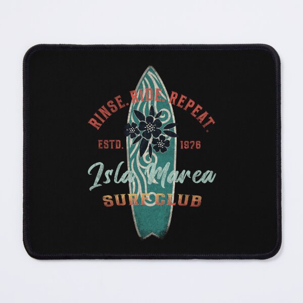 Item preview, Club de Surf Isla Marea – Enjuaga. Surfea. Repite. Camiseta de surf desgastada designed and sold by EpochFusion.