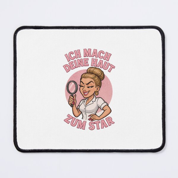 Item preview, I make your skin a star – Cheeky skincare beautician with a magnifying glass designed and sold by Tuschycosmetx.