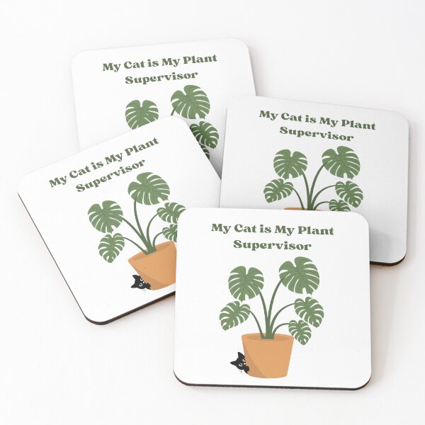Item preview, Funny Cat & Plant Lover Gift – “My Cat is My Plant Supervisor” – Cute Gift for Cat Moms, Plant Ladies, or Gardeners designed and sold by emh-11.