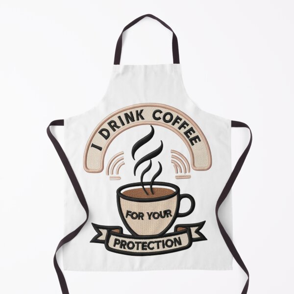 Item preview, I Drink Coffee For Your Protection Embroidered Patch Design designed and sold by ArtDesignTp.