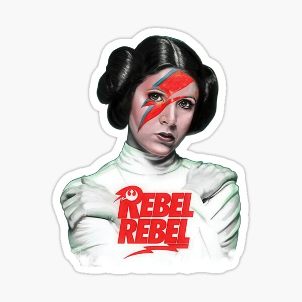 Vista previa del artículo con la obra «Rebel Leia», diseñado y vendido por HardDraw.