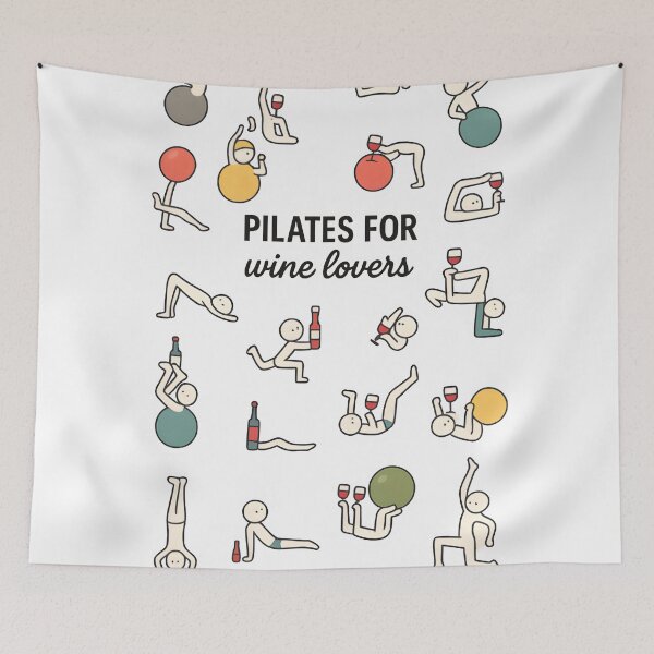 Item preview, pilate for wine lovers designed and sold by Uglyandcute.