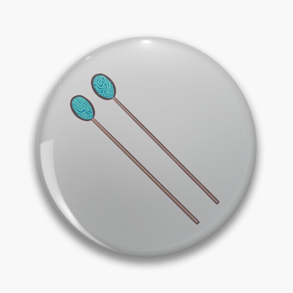 Item preview, Blue Marimba Mallets Pair of Percussion Sticks (Tilted) designed and sold by Roxee Jo.