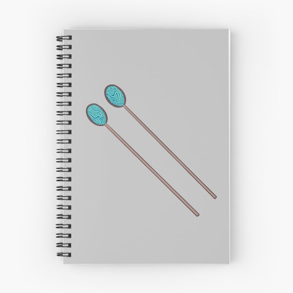 Item preview, Blue Marimba Mallets Pair of Percussion Sticks (Tilted) designed and sold by Roxee Jo.
