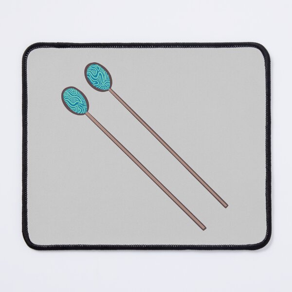 Item preview, Blue Marimba Mallets Pair of Percussion Sticks (Tilted) designed and sold by Roxee Jo.