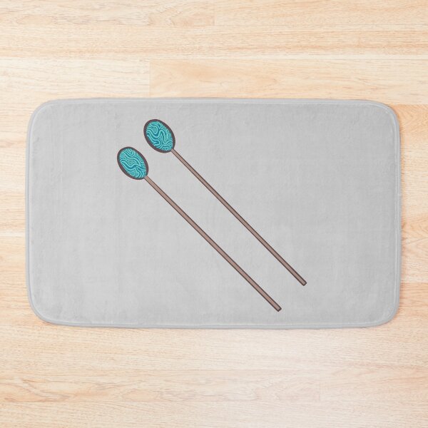 Item preview, Blue Marimba Mallets Pair of Percussion Sticks (Tilted) designed and sold by Roxee Jo.