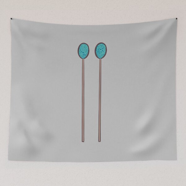 Item preview, Blue Marimba Mallets Pair of Percussion Sticks (Vertical) designed and sold by Roxee Jo.