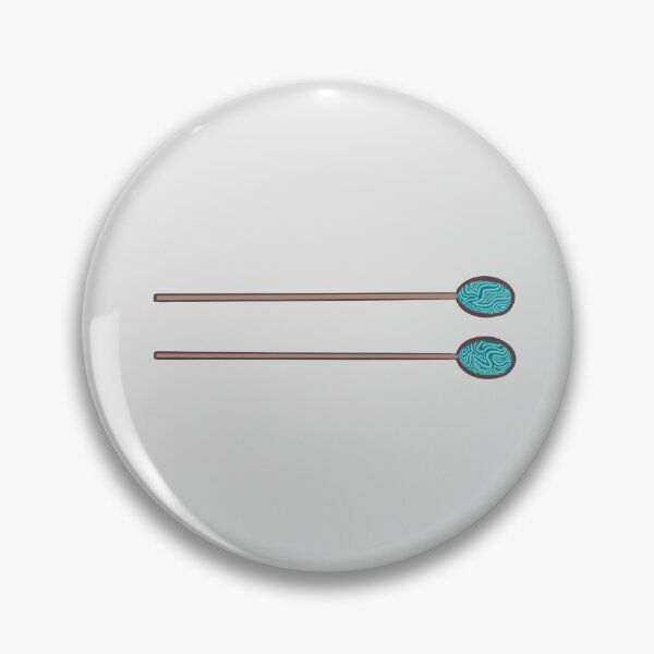Item preview, Blue Marimba Mallets Pair of Percussion Sticks (Horizontal) designed and sold by Roxee Jo.