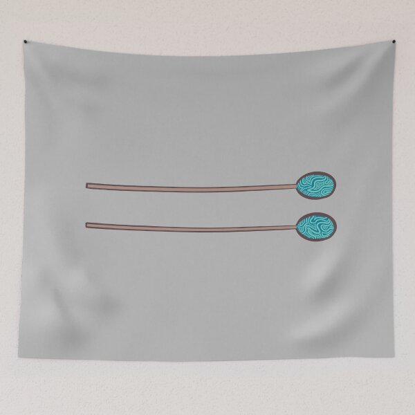 Item preview, Blue Marimba Mallets Pair of Percussion Sticks (Horizontal) designed and sold by Roxee Jo.