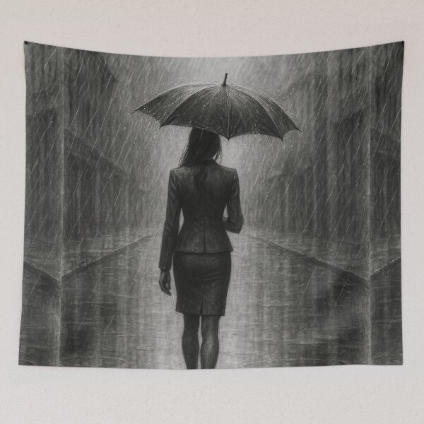 Item preview, Downpour Sophistication, A Charcoal Narrative designed and sold by AJSRPrints.
