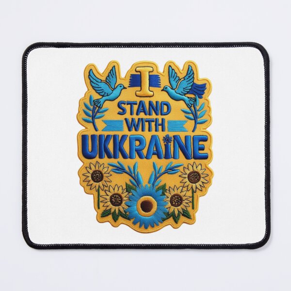 Item preview, I Stand With Ukraine Embroidered Patch designed and sold by ArtDesignTp.