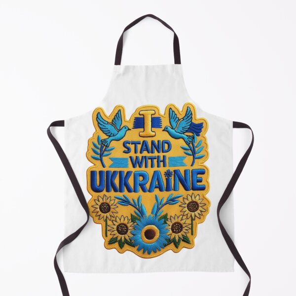 Item preview, I Stand With Ukraine Embroidered Patch designed and sold by ArtDesignTp.