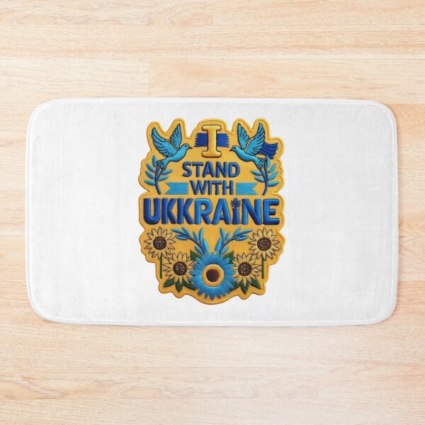 Item preview, I Stand With Ukraine Embroidered Patch designed and sold by ArtDesignTp.
