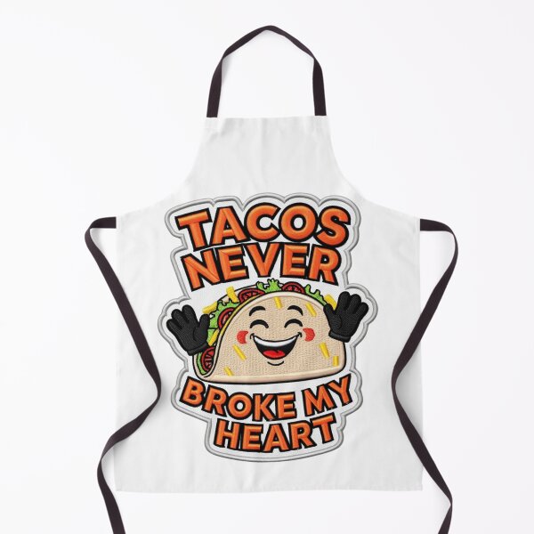 Item preview,  Tacos Never Broke My Heart Funny Taco Food Lover Embroidered Patch Design designed and sold by ArtDesignTp.