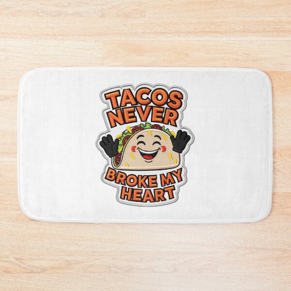 Item preview,  Tacos Never Broke My Heart Funny Taco Food Lover Embroidered Patch Design designed and sold by ArtDesignTp.