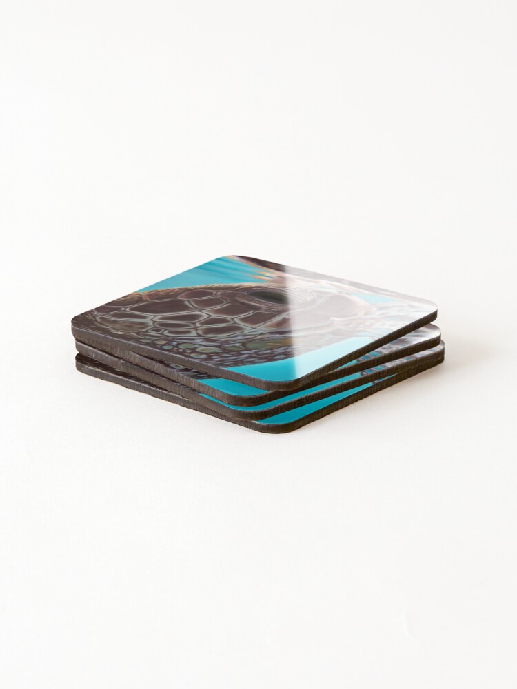 Thumbnail 4 of 5, Coasters (Set of 4), Turtle Rising designed and sold by JebMiao.