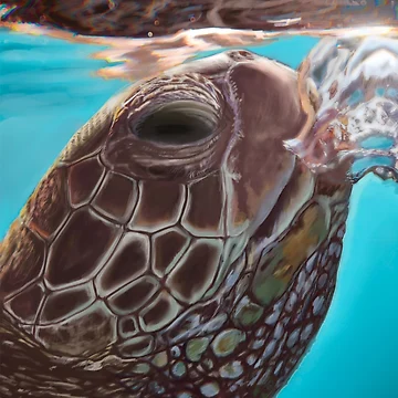 Artwork thumbnail, Turtle Rising by JebMiao_Art
