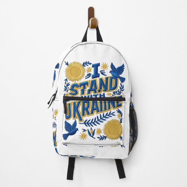 Item preview, I Stand With Ukraine Embroidered Patch Design designed and sold by ArtDesignTp.