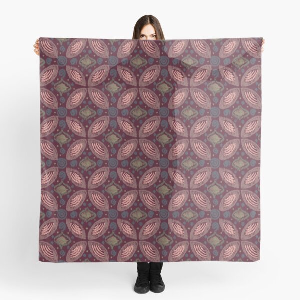 Item preview, Textured Ikat Floral Swirl | Earth-Toned Abstract Ethnic Pattern designed and sold by Leselina Designs.