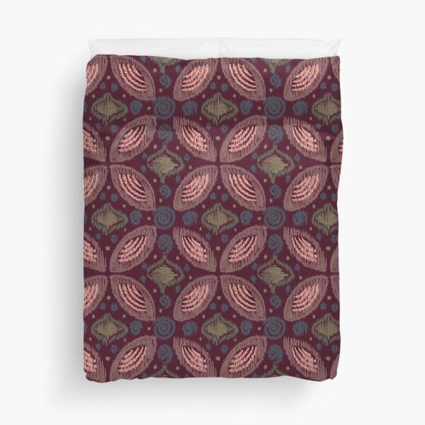 Item preview, Textured Ikat Floral Swirl | Earth-Toned Abstract Ethnic Pattern designed and sold by Leselina Designs.