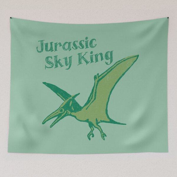 Item preview, Jurassic Sky King Pterodactyl Art – Retro Dinosaur Graphic Print   designed and sold by donwillisjrart.