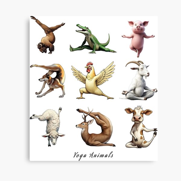 Item preview, Yoga Animals designed and sold by ArtShare.