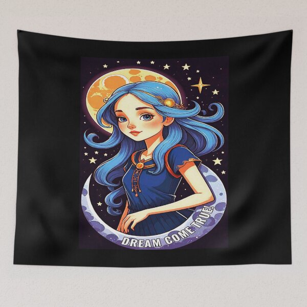 Item preview, Motivational Anime Fantasy Girl DREAM COME TRUE! designed and sold by Giulivo Store Graphic.