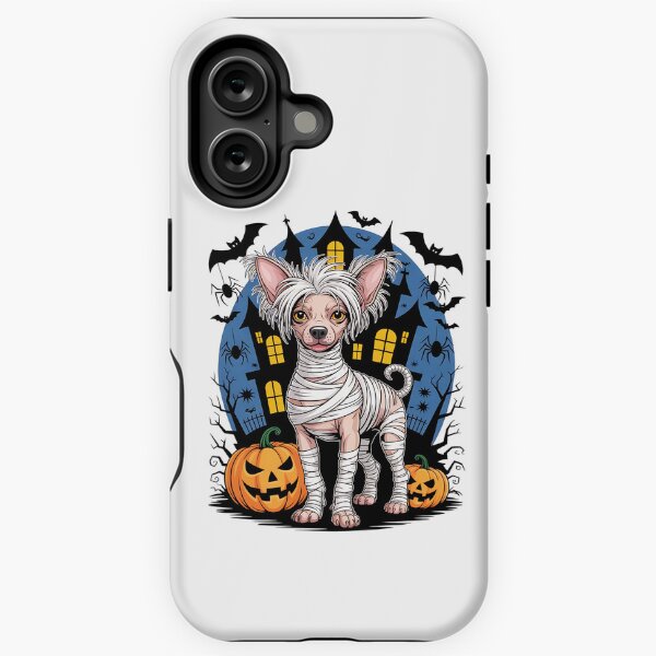 Item preview, Spooky Chinese Crested Halloween Mummy Dog designed and sold by TheAnimalZ00.