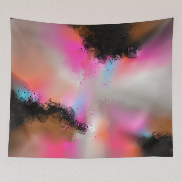 Item preview, Chromatic Whirl - Pink Orange Abstract designed and sold by Joey Santiago.