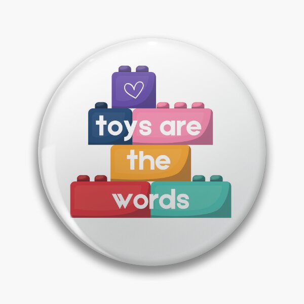 Item preview, Toys Are the Words – Play Therapy Building Blocks Sticker for Child Therapists designed and sold by macydanielle.