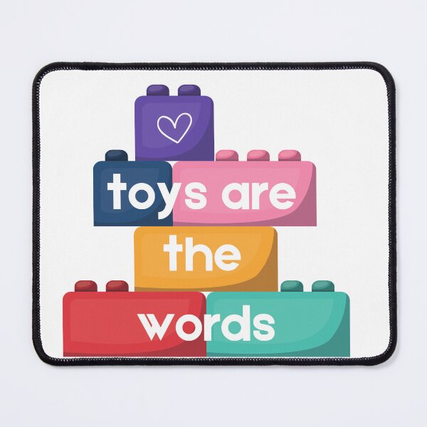 Item preview, Toys Are the Words – Play Therapy Building Blocks Sticker for Child Therapists designed and sold by macydanielle.