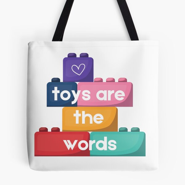 Item preview, Toys Are the Words – Play Therapy Building Blocks Sticker for Child Therapists designed and sold by macydanielle.