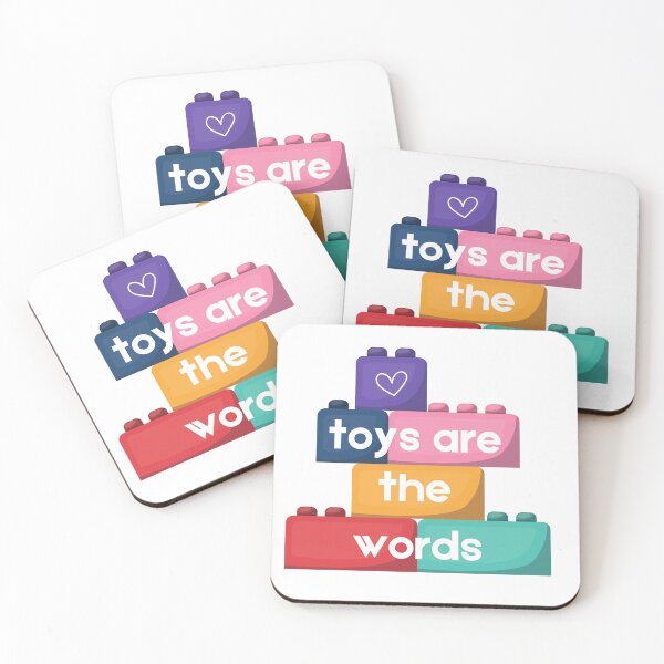 Item preview, Toys Are the Words – Play Therapy Building Blocks Sticker for Child Therapists designed and sold by macydanielle.