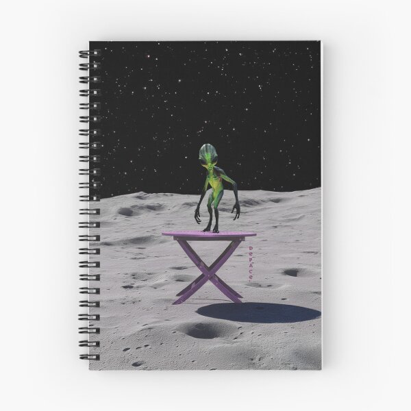 Item preview, Tiny Table Big Moon and One Very Curious Alien - dePace' designed and sold by mrpropcake.