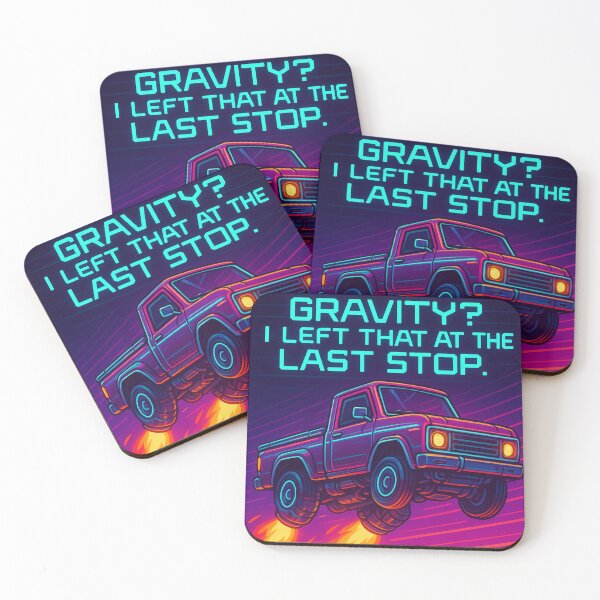 Item preview, Gravity? I Left That at the Last Stop – Futuristic Truck Art designed and sold by AwixArslan.