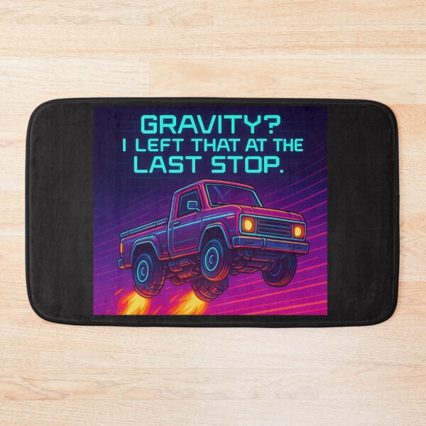 Item preview, Gravity? I Left That at the Last Stop – Futuristic Truck Art designed and sold by AwixArslan.