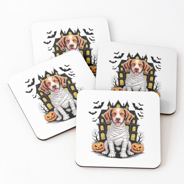 Item preview, Spooky Brittany Spaniel Halloween Mummy Dog designed and sold by TheAnimalZ00.