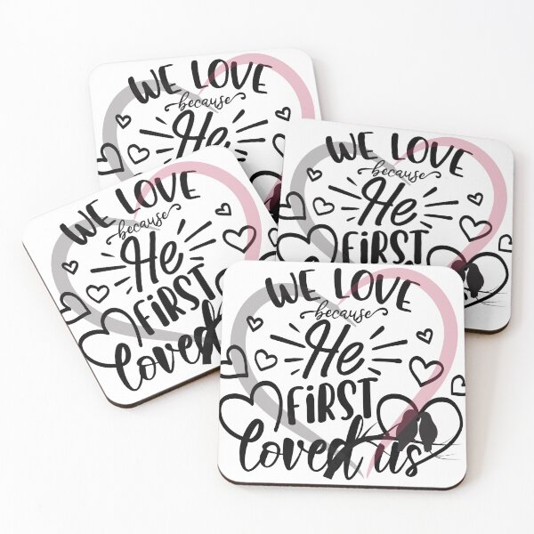 Item preview, Christian T-Shirt – We Love Because He First Loved Us | Bible Verse Tee | Faith Shirt | Religious Gift | 1 John 4:19 Shirt" designed and sold by Alexrtr.