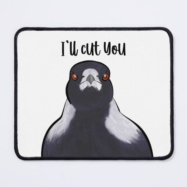 Item preview, Birds with threatening auras magpie designed and sold by Tails89.