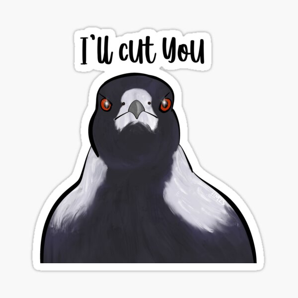Item preview, Birds with threatening auras magpie designed and sold by Tails89.