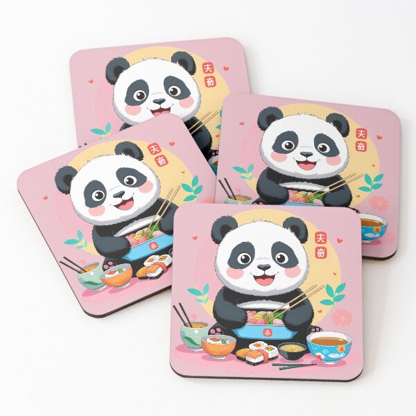 Item preview, Kawaii Panda with Bento Box designed and sold by Chibloom.