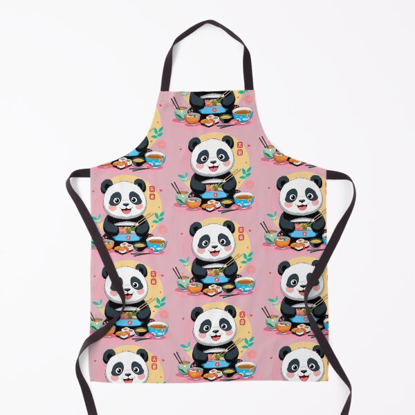 Item preview, Kawaii Panda with Bento Box designed and sold by Chibloom.
