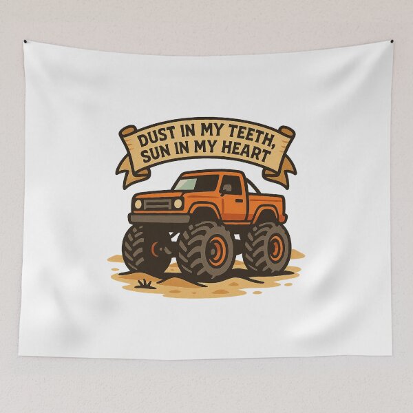 Item preview, Dust in My Teeth, Sun in My Heart – Off-Road Truck Art designed and sold by AwixArslan.