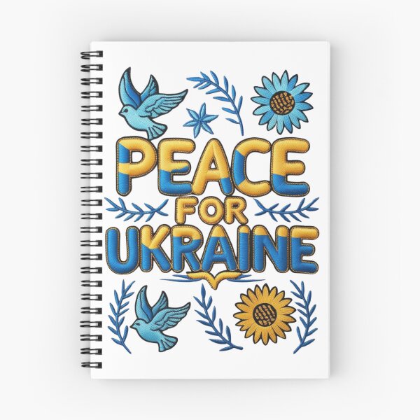 Item preview, Peace for Ukraine Embroidered Patch Design designed and sold by ArtDesignTp.